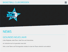 Tablet Screenshot of basketball-dresden.org